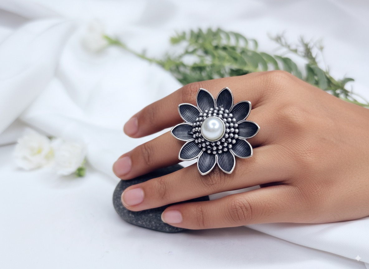  The Gajban "Eternal Bloom" Pearl Ring