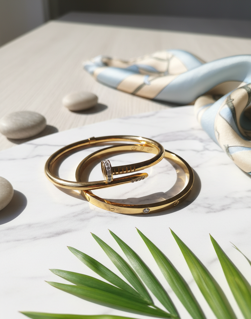 Gajban Creation Anti-Tarnish Gold Plated Bracelet
